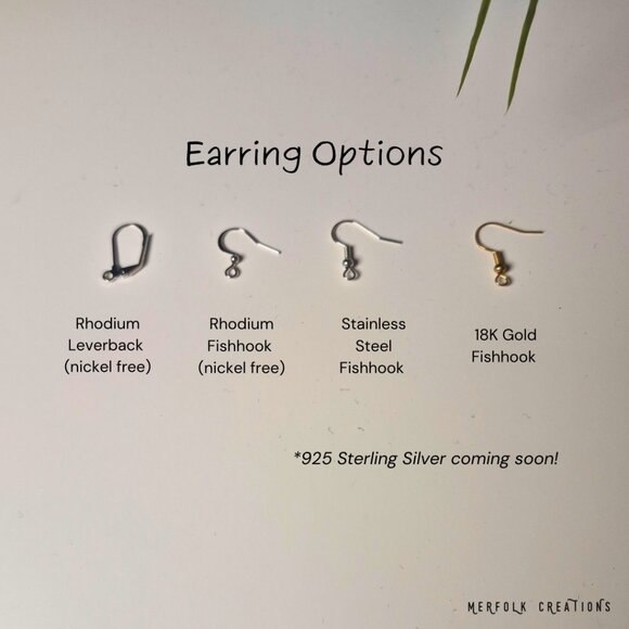 Handmade Blue Tiger Eye Berry Earrings - Picture 9 of 9